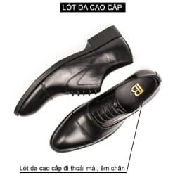 Thumbnail Giày nam oxford công sở da bò nappa cao cấp màu đen G105- Bụi leather- hộp sang trọng -Bảo hành 12 tháng 4