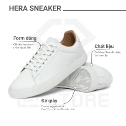 Thumbnail Giày nam trắng G2 Hera giày sneaker giày thể thao thời trang cao cấp dùng làm tập gym chính hãng 3