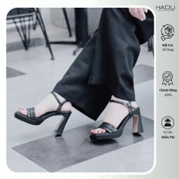 Thumbnail Giày Nữ Đế Cao 9P Gót Vuông Quai Ngang ARES HADU MM956 Đế Đúp Sườn Kép Bảo Hành 12T 1