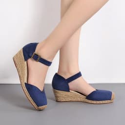 Thumbnail Giày Nữ Đế Xuồng Bọc Cói Da Lộn Sang Trọng Siêu Êm Nhẹ Tôn Dáng 5Cm Phù Hợp Đi Học Đi Làm Đi Chơi 2