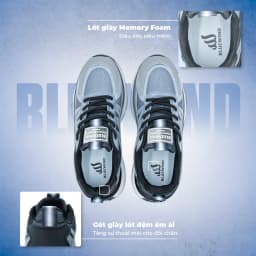 Thumbnail Giày Đôi Thể Thao Nam Nữ BLUEWIND Sort Hand Thoáng Khí Đế Cao Su Nguyên Khối Êm Mềm 68376 4