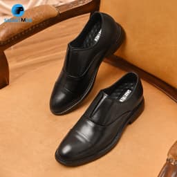 Thumbnail Giày oxford không dây siêu nhẹ tăng chiều cao SmartMen SL-03 Đen 1
