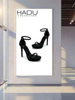 Thumbnail Giày Sandal Cao Gót 12P Quai Ngang Đúp Trước 3P HADU M974 Form Dáng Chắc Chắn Êm Ái BH 12T 4