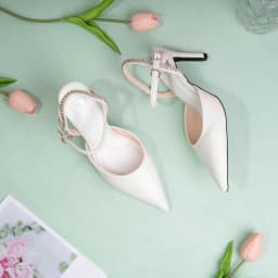 Thumbnail Giày Sandal Cao Gót Nữ 8cm Bít Mũi Hậu Đính Đá Pixie H300 1