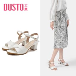 Thumbnail Giày Sandal Cao Gót Nữ Thời Trang Thanh lịch Cho Nàng, Da Mềm Gót Vuông Cao 5cm 1