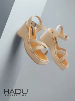 Thumbnail Giày Sandal Đế Xuồng 7P Quai Chéo XIARA HADU MX14 Da PU Cao Cấp Đế Cao Su Chống Trơn BH 12 Tháng 2