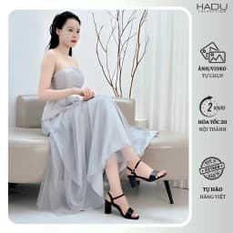 Thumbnail Giày Sandal Gót Vuông 7P Quai Ngang HADU HS502 Kiểu Dáng Basic Công Sở Bảo Hành 12T 2