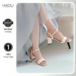Thumbnail Giày Sandal Gót Vuông 7P Quai Ngang HADU HS502 Kiểu Dáng Basic Công Sở Bảo Hành 12T 3