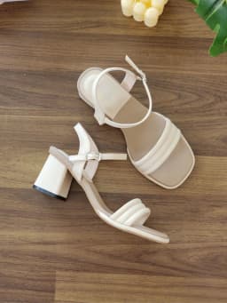 Thumbnail Giày Sandal Gót Vuông Cao Gót Nữ Cillie Quai Phồng Đế Vuông 7cm Chống Trơn SD28 3