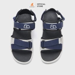 Thumbnail Giày Sandal Nam nữ 2 quai ZX 2822 Navy Grey bản to phối quai dán chéo quai sau tháo rời có đệm gót đế EVA phylon mới 2