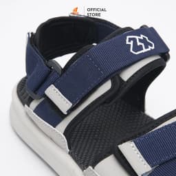 Thumbnail Giày Sandal Nam nữ 2 quai ZX 2822 Navy Grey bản to phối quai dán chéo quai sau tháo rời có đệm gót đế EVA phylon mới 4