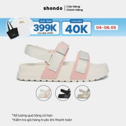 Thumbnail Giày Sandal Nam Nữ Platy 4 Bánh Mì, Siêu Nhẹ Shondo Nhiều Màu 1