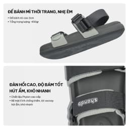 Thumbnail Giày Sandal Nam Nữ Platy 5 Khoen Gài, Thoải Mái, Siêu Nhẹ Shondo Nhiều Màu 2