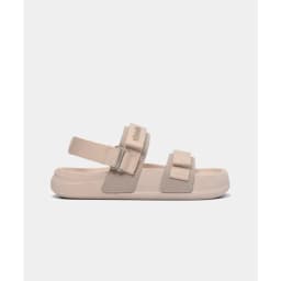 Thumbnail Giày sandal nam nữ Shondo bánh mì Platy 5 khoen gài màu HỒNG PL57095 2