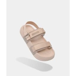 Thumbnail Giày sandal nam nữ Shondo bánh mì Platy 5 khoen gài màu HỒNG PL57095 4