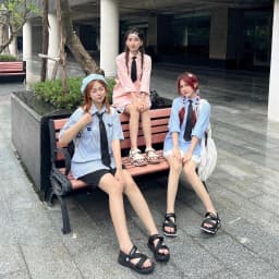 Thumbnail Giày Sandal Nam Nữ Shondo Êm Chân, Bền F8 Đen Trắng Ver.2 F8M1012 2
