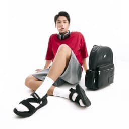 Thumbnail Giày Sandal Nam Nữ Shondo Êm Chân, Bền F8 Full Đen Ver.2 F8M1112 3