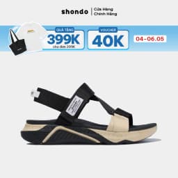 Thumbnail Giày Sandal Nam Nữ SHONDO F7 Racing Thời Trang, Êm, Nhẹ, Đi Học Đi Chơi Màu Đen Be F7R1125 1