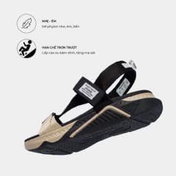 Thumbnail Giày Sandal Nam Nữ SHONDO F7 Racing Màu Đen Be F7R1125 4