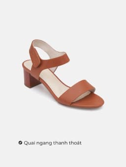 Thumbnail Giày Sandal Nữ 5cm Thời Trang JUNO Gót Vuông Quai Ngang SD05003 3