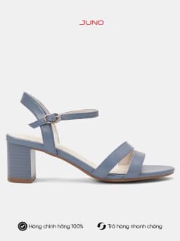 Thumbnail Giày Sandal Nữ 5cm Thời Trang JUNO Gót Vuông Quai Mặt Bất Đối Xứng SD05044 1