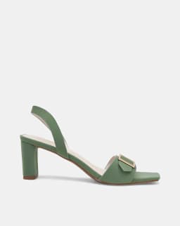 Thumbnail Giày Sandal Nữ 7cm Thời Trang JUNO Mũi Vuông Khóa Trang Trí SD07044 1