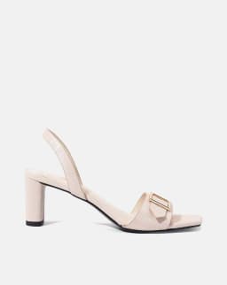 Thumbnail Giày Sandal Nữ 7cm Thời Trang JUNO Mũi Vuông Khóa Trang Trí SD07044 3