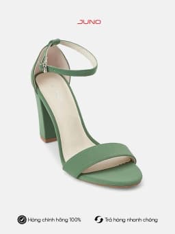 Thumbnail Giày Sandal Nữ 9cm Thời Trang JUNO Gót Vuông Quai Ngang SD09070 1