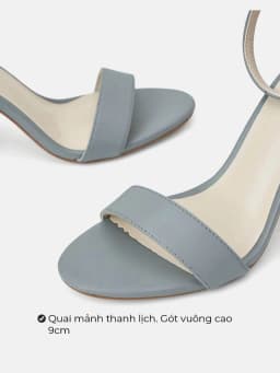 Thumbnail Giày Sandal Nữ 9cm Thời Trang JUNO Gót Vuông Quai Ngang SD09070 3