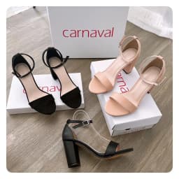 Thumbnail Giày sandal nữ cao gót vuông 7 phân sang trọng, quý phái - Carnaval VS02 1