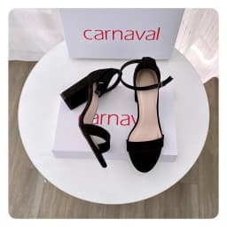 Thumbnail Giày sandal nữ cao gót vuông 7 phân sang trọng, quý phái - Carnaval VS02 4