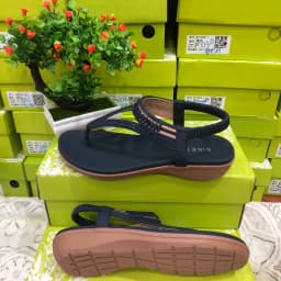 Thumbnail Giày Sandal Nữ, Dép Xỏ Ngón Quai Hậu Đế Bệt Quai Dây Đế Cao 3Cm Phù Hợp Đi Học Đi Làm Đi Chơi 4