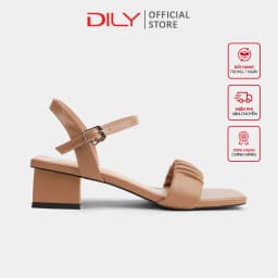 Thumbnail Giày sandal nữ DILY gót vuông quai nhún cao 3cm_AA0261 1