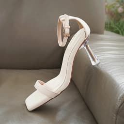 Thumbnail Giày sandal nữ DILY quai mảnh tôn chân, sandal cao gót gót trong suốt ánh vàng cao 7cm DL0526 3