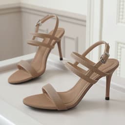 Thumbnail Giày sandal nữ DILY quai mảnh basic bít hậu , sandal cao gót da vân tôn dáng cao 8cm DL0572 4