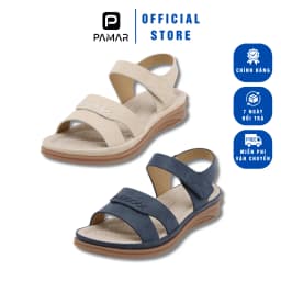 Thumbnail Giày Sandal Nữ Đế Bằng Da Mềm Êm Nhẹ Đế Kép Chống Trơn Trượt Cao 3.5cm Phù Hợp Đi Học, Đi Làm, Đi Chơi (002) 1