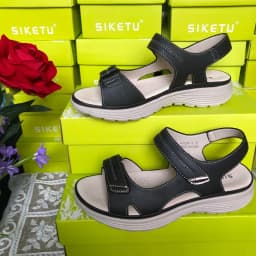 Thumbnail Giày Sandal Nữ Quai Ngang Siêu Nhẹ Khóa Dán Tiện Lợi Phong Cách Khỏe Khoắn Năng Động Của Giới Nữ Đế Gót 3CM (004) 3