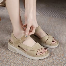 Thumbnail Giày Sandal Nữ Thời Trang Phong Cách Thể Thao Siêu Nhẹ Thoải Mái Đế 4Cm Khóa Dán Phù Hợp Đi Làm, Đi Học, Đi Chơi (03) 2