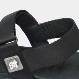 Thumbnail Giày sandal Shondo Nam Nữ Quai Liền Đen Full F6S1111 3