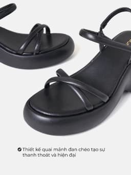 Thumbnail Giày Sandal Xuồng Nữ 9cm Thời Trang JUNO Quai Chéo SD09118 2