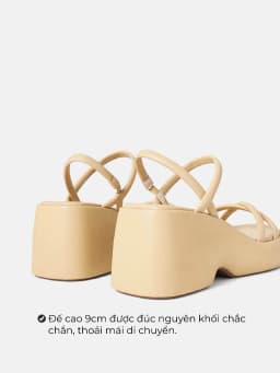 Thumbnail Giày Sandal Xuồng Nữ 9cm Thời Trang JUNO Quai Chéo SD09118 3