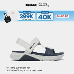 Thumbnail Giày Sandals Nam Nữ Shondo F7 Racing Phối Màu Xám Rêu Xanh Dương F7R2435 1