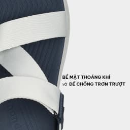 Thumbnail Giày Sandals Nam Nữ Shondo F7 Racing Phối Màu Xám Rêu Xanh Dương F7R2435 3