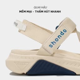 Thumbnail Giày Sandals Nam Nữ Shondo F7 Racing Be Phối Xanh Dương F7R2530 3