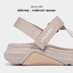 Thumbnail Giày Sandals Nam Nữ Shondo F7 Racing Màu Nâu Hồng Cá Tính F7R9570 1