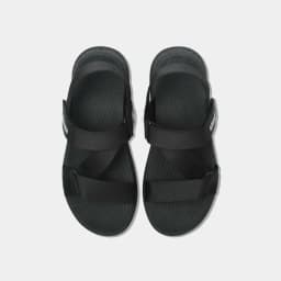Thumbnail Giày Sandals Nam Nữ SHONDO F7 Racing Thời Trang Cao Cấp, Êm Chân Quai Liền Full Đen F7R1110 2