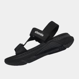 Thumbnail Giày Sandals Nam Nữ SHONDO F7 Racing Thời Trang Cao Cấp, Êm Chân Quai Liền Full Đen F7R1110 4