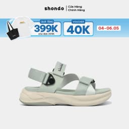 Thumbnail Giày Sandals Nam Nữ SHONDO F8B Êm, Thời Trang Thích Hợp Đi Làm, Đi Học Chơi Màu Xám Be F8B2025 1