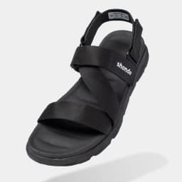 Thumbnail Giày Sandals Nam Nữ Unisex Êm Chân Shondo F6 Sport Đen Full F6S301 2