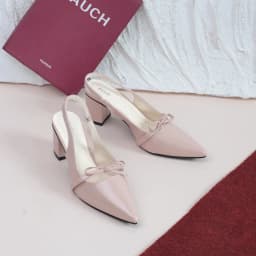 Thumbnail Giày Slingback 5cm Da Bóng Quai Nơ Nhỏ Pixie H374 4